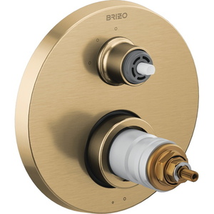 DT75535GLLHP Litze Thermostatic / Volume Control Trim Trim Kit - Brilliance Luxe Gold