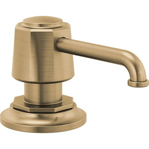 DRP100487GL Rook Soap Dispenser Kitchen Accessory - Brilliance Luxe Gold