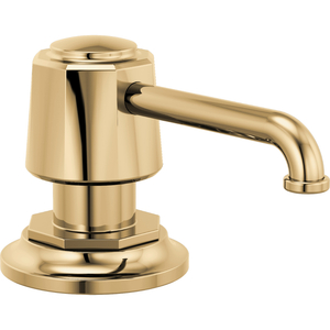 DRP100487PG Rook Soap Dispenser Kitchen Accessory - Polished Gold