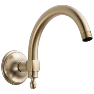 DRP70909GL Charlotte Shower Arm Shower Accessory - Brilliance Luxe Gold DRP70909GL Charlotte Shower Arm Shower Accessory - Brilliance Luxe Gold