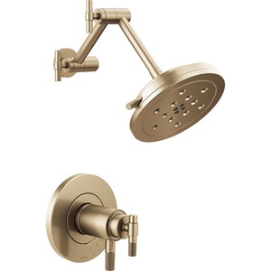 DT60235GLLHP/DHL6033GL/DR60000 Litze Single Handle Shower Faucet - Brilliance Luxe Gold