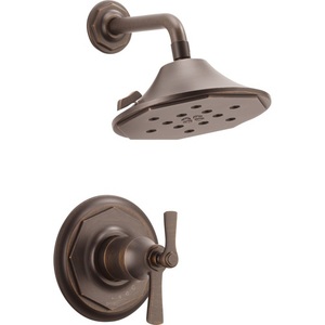 DT60261RB/DR60000UNBX Rook Single Handle Shower Faucet - Venetian Bronze