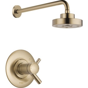 DT60275GL/DR60000UNBX Odin Single Handle Shower Faucet - Brilliance Luxe Gold