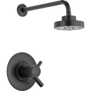 DT60275BL/DR60000UNBX Odin Single Handle Shower Faucet - Matte Black