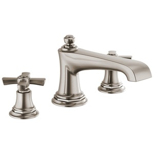 DT67360NKLHP/DHX661NK/DR62707 Rook Deck Mount Tub Faucet - Brilliance Luxe Nickel DT67360NKLHP/DHX661NK/DR62707 Rook Deck Mount Tub Faucet - Brilliance Luxe Nickel