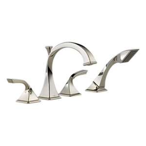 DT67430PN/DR64707 Virage Deck Mount With Handshower Tub Faucet - Brilliance Polished Nickel DT67430PN/DR64707 Virage Deck Mount With Handshower Tub Faucet - Brilliance Polished Nickel