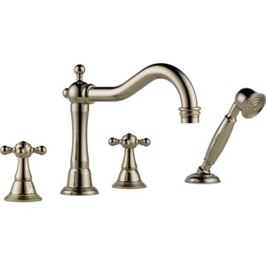 DT67438PN Tresa Tub Faucet Trim Trim Kit - Brilliance Polished Nickel DT67438PN Tresa Tub Faucet Trim Trim Kit - Brilliance Polished Nickel
