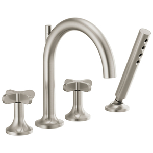 DT67475BNLHP/DHX675BN/DR64707 Odin Deck Mount With Handshower Tub Faucet - Brilliance Brushed Nickel DT67475BNLHP/DHX675BN/DR64707 Odin Deck Mount With Handshower Tub Faucet - Brilliance Brushed Nickel