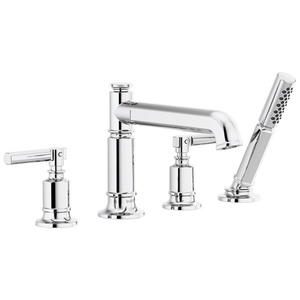 DT67476PCLHP/DHL676PC/DR64707 Invari Deck Mount With Handshower Tub Faucet - Polished Chrome