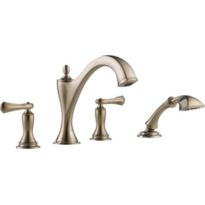 DT67485BNLHP/DHL685BN/DR64707 Charlotte Deck Mount With Handshower Tub Faucet - Brilliance Brushed Nickel