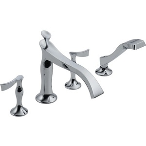 DT67490PCLHP/DHL790PC/DR64707 RSVP Deck Mount With Handshower Tub Faucet - Chrome