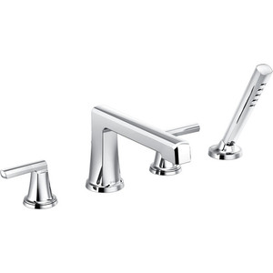 DT67498PCLHP/DHL698PC/DR64707 Levoir Deck Mount With Handshower Tub Faucet - Chrome DT67498PCLHP/DHL698PC/DR64707 Levoir Deck Mount With Handshower Tub Faucet - Chrome