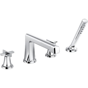 DT67498PCLHP/DHX698PC/DR64707 Levoir Deck Mount With Handshower Tub Faucet - Chrome
