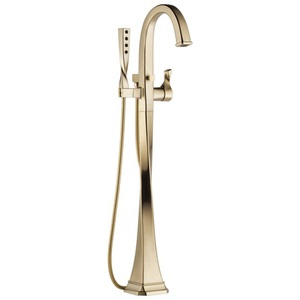 DT70130GL/DR70100 Virage Freestanding Tub Faucet - Brilliance Luxe Gold DT70130GL/DR70100 Virage Freestanding Tub Faucet - Brilliance Luxe Gold
