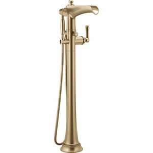 DT70161GL/DR70100 Rook Freestanding Tub Faucet - Brilliance Luxe Gold