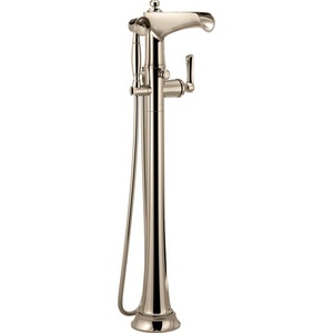 DT70161PN/DR70100 Rook Freestanding Tub Faucet - Brilliance Polished Nickel DT70161PN/DR70100 Rook Freestanding Tub Faucet - Brilliance Polished Nickel
