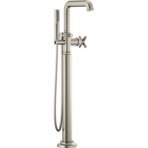 DT70176NKLHP/DHX7076NK/DR70100 Invari Freestanding Tub Faucet - Brilliance Luxe Nickel