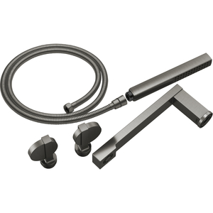 DT703100SL Frank Lloyd Wright Deck Mount With Handshower Tub Faucet - Luxe Steel