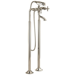 DT70338PN/DT70210PNLHP/RP73766PN/R70200 Tresa Freestanding Tub Faucet - Brilliance Polished Nickel DT70338PN/DT70210PNLHP/RP73766PN/R70200 Tresa Freestanding Tub Faucet - Brilliance Polished Nickel