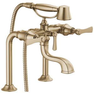 DT70210GLLHP/DT70360GL/DRP73765GL Rook Deck Mount With Handshower Tub Faucet - Brilliance Luxe Gold DT70210GLLHP/DT70360GL/DRP73765GL Rook Deck Mount With Handshower Tub Faucet - Brilliance Luxe Gold