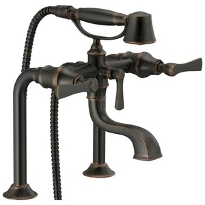 DT70210RBLHP/DT70360RB/DRP73765RB Rook Deck Mount With Handshower Tub Faucet - Venetian Bronze DT70210RBLHP/DT70360RB/DRP73765RB Rook Deck Mount With Handshower Tub Faucet - Venetian Bronze
