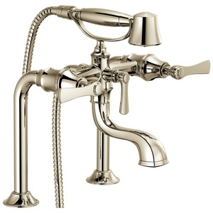 DT70210PNLHP/DT70360PN/DRP73765PN Rook Deck Mount With Handshower Tub Faucet - Brilliance Polished Nickel DT70210PNLHP/DT70360PN/DRP73765PN Rook Deck Mount With Handshower Tub Faucet - Brilliance Polished Nickel
