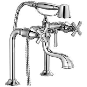 DT70210PCLHP/DT70361PC/DRP73765PC Rook Deck Mount With Handshower Tub Faucet - Chrome DT70210PCLHP/DT70361PC/DRP73765PC Rook Deck Mount With Handshower Tub Faucet - Chrome