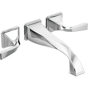DT70430PC/DR70400 Virage Wall Mount Whirlpool Faucet Tub Faucet - Chrome DT70430PC/DR70400 Virage Wall Mount Whirlpool Faucet Tub Faucet - Chrome