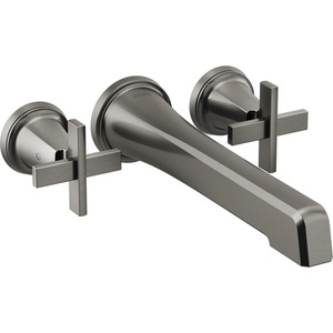DT70498SLLHP/DHX7098SL/DR70400 Levoir Wall Mount Whirlpool Faucet Tub Faucet - Luxe Steel DT70498SLLHP/DHX7098SL/DR70400 Levoir Wall Mount Whirlpool Faucet Tub Faucet - Luxe Steel