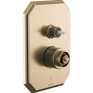 DT75P565GLLHP Beauclere Non-Thermostatic Valve Trim Trim Kit - Luxe Gold DT75P565GLLHP Beauclere Non-Thermostatic Valve Trim Trim Kit - Luxe Gold