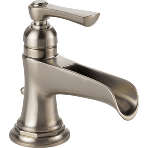 D65061LFNKECO Rook Single Hole Bathroom Faucet - Brilliance Luxe Nickel D65061LFNKECO Rook Single Hole Bathroom Faucet - Brilliance Luxe Nickel