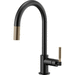 Brizo D63043LFBLGL Matte Black / Brilliance Luxe Gold Pull-Out Spray Kitchen Faucet