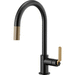 Brizo D63044LFBLGL Matte Black / Brilliance Luxe Gold Pull-Out Spray Kitchen Faucet