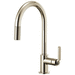 Brizo D63044LFPN Brilliance Polished Nickel Pull-Out Spray Kitchen Faucet