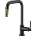 Brizo D63053LFBLGL Matte Black / Brilliance Luxe Gold Pull-Out Spray Kitchen Faucet