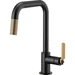 Brizo D63054LFBLGL Matte Black / Brilliance Luxe Gold Pull-Out Spray Kitchen Faucet