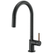 Brizo D63075LFBLLHP/DHLK177BLWD Matte Black Pull-Out Spray Kitchen Faucet