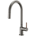 Brizo D63075LFSLLHP/DHLK177SLWD Luxe Steel Pull-Out Spray Kitchen Faucet