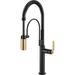 Brizo D63344LFBLGL Matte Black/Luxe Gold Single Handle Kitchen Faucet