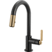 Brizo D63944LFBLGL Matte Black/Luxe Gold Single Hole Bar Faucet