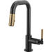 Brizo D63953LFBLGL Matte Black/Luxe Gold Single Hole Bar Faucet