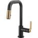 Brizo D63954LFBLGL Matte Black/Luxe Gold Single Hole Bar Faucet