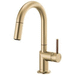 Brizo D63975LFGLLHP/DHLK177GLWD Brilliance Luxe Gold Pull-Out Spray Kitchen Faucet
