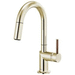 Brizo D63975LFPNLHP/DHLK177PNWD Brilliance Polished Nickel Pull-Out Spray Kitchen Faucet