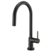 Brizo D64075LFBLLHP/DHLK177BLWD Matte Black Pull-Out Spray Kitchen Faucet