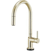 Brizo D64075LFPNLHP/DHLK175PN Brilliance Polished Nickel Pull-Out Spray Kitchen Faucet