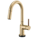 Brizo D64975LFGLLHP/DHLK177GLWD Brilliance Luxe Gold Single Hole Bar Faucet