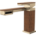 Brizo D65022LFGLTK Luxe Gold / Wood Single Hole Bathroom Sink Faucet