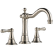 Brizo D65336LFBNECO Brilliance Brushed Nickel 8'' Widespread Bathroom Sink Faucet