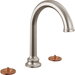 Brizo D65365LFNKLHP Luxe Nickel 8'' Widespread Bathroom Sink Faucet